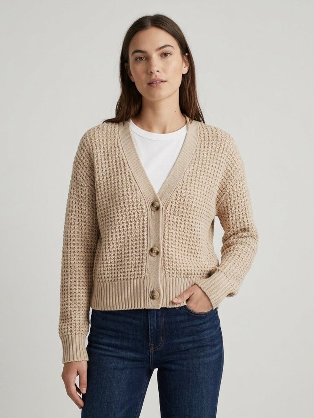Madewell Tanfield open-stitch cardigan Size Small